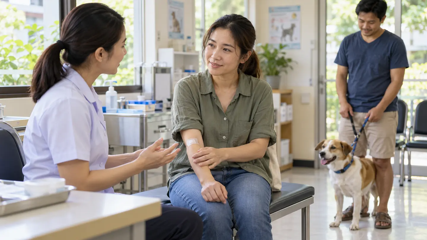 ถูกสุนัขหรือแมวกัดหรือข่วน: ล้างแผลอย่างไร และควรไปพบแพทย์เมื่อไร